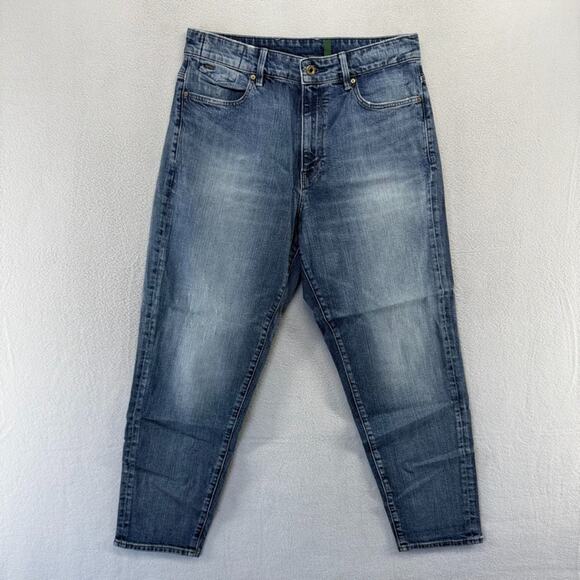G-Star Denim - G Star Raw Jeans Women's Fits 30x27 Blue Janeh Ultra High Mom Ankle Dark Faded